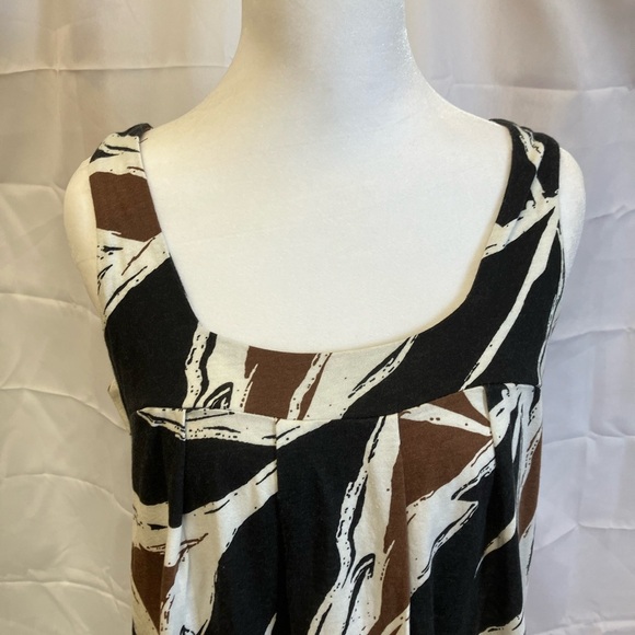 a.n.a Black and White Sleeveless Halter Midi Sundress - Picture 7 of 10